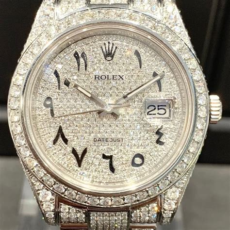 rolex arabic replica|rolex arabic dial iced out.